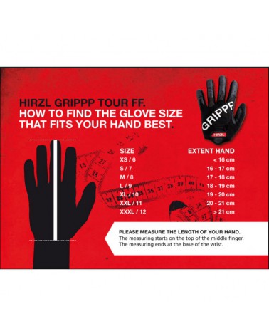 Guantes Hirzl Grippp Confort FF Negro