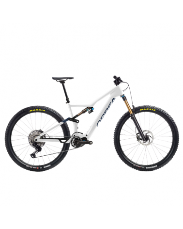 Bicicleta Orbea Rise M10 2022 White/Navy Blue Custom