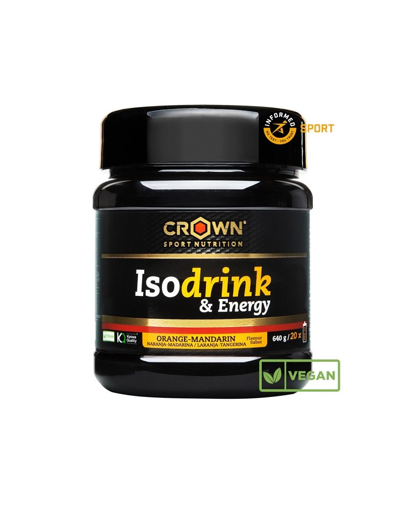 Isotónico Crown Isodrink & Energy 640g Naranja/Mandarina