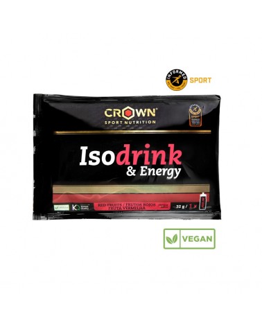 Isotónico Crown Isodrink & Energy 32g Frutos Rojos