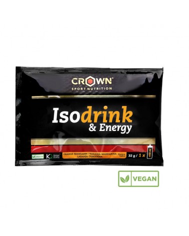 Isotónico Crown Isodrink & Energy 32g Naranja/Mandarina
