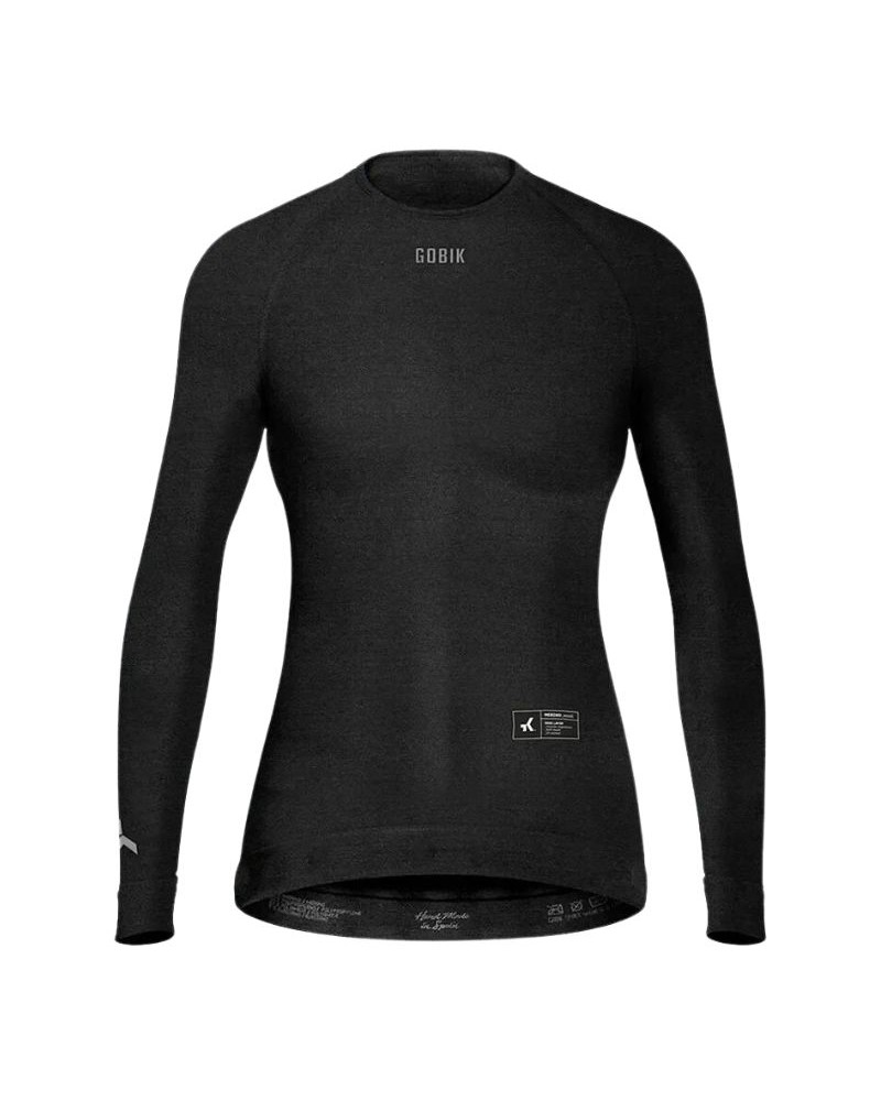 Camiseta Interior Manga Larga Mujer Gobik Winter Merino Coal