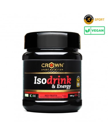 Isotónico Crown Isodrink & Energy 640g Frutos Rojos