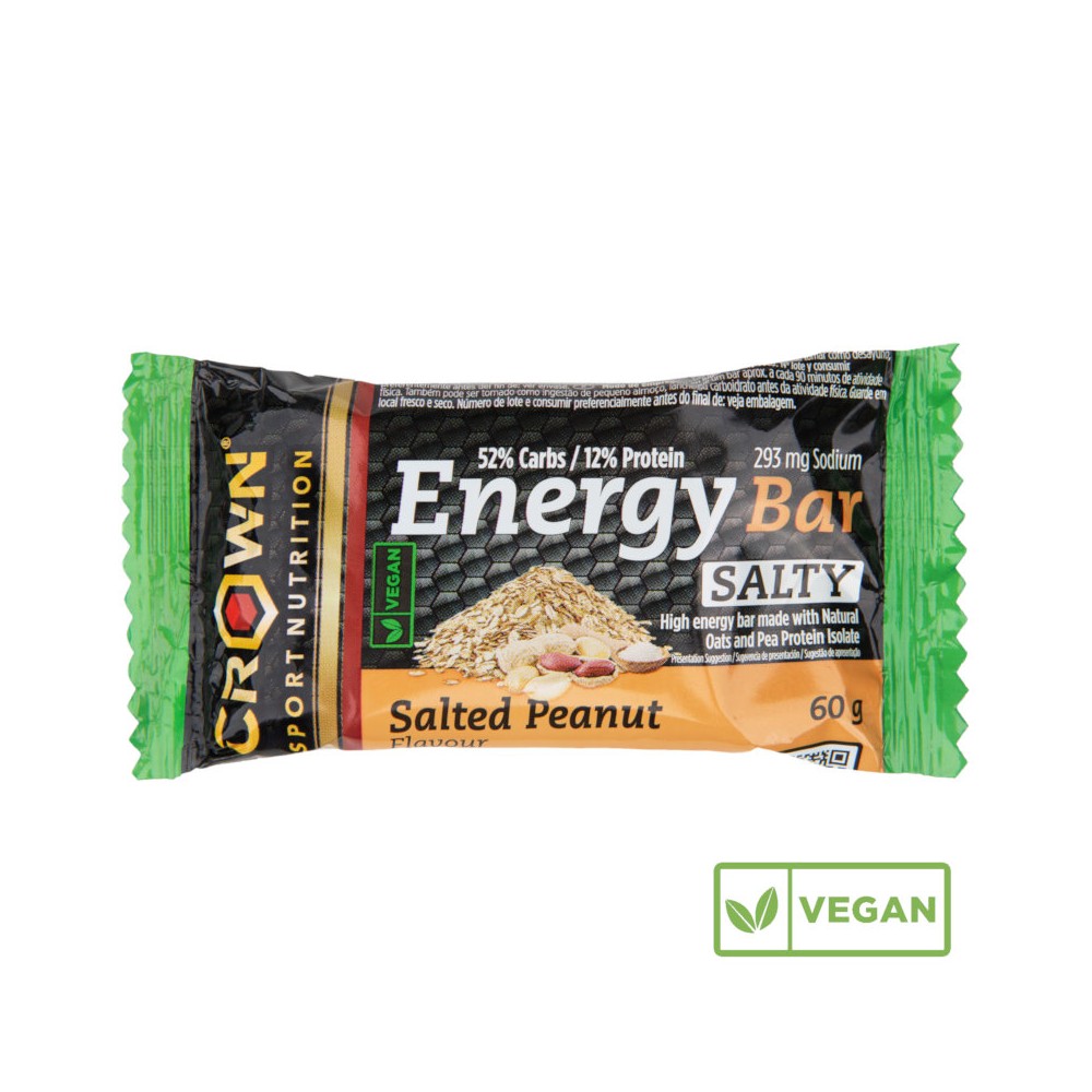 Barrita Energética Veganas Crown Cacahuete Salado