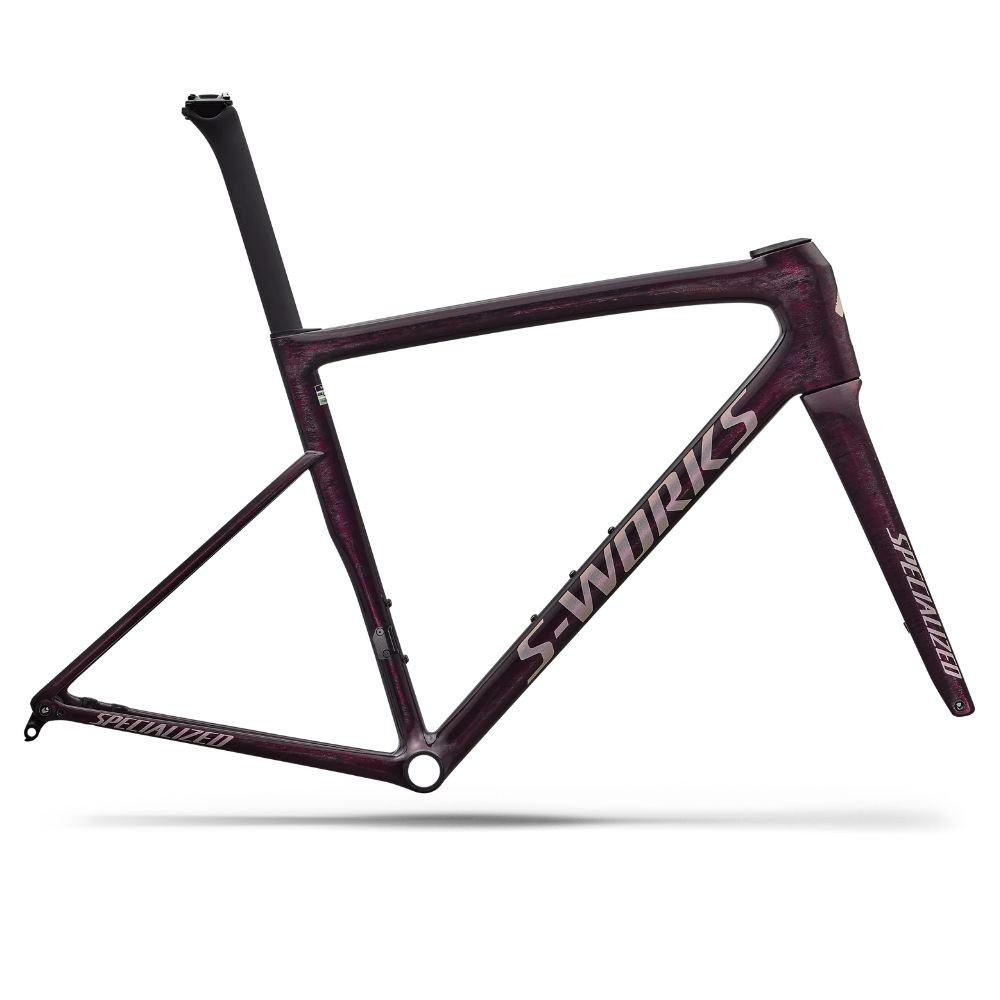 Cuadro Specialized S-Works Tarmac Sl8 Gloss Carbon / Bordeaux Metallic + Nebula Directional Brush / Pearl Over White 2026