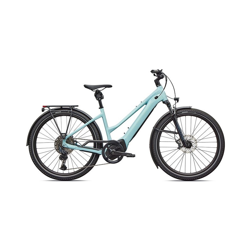 Bicicleta Specialized Turbo Vado 5.0 Step-Through Gloss Seafoam / 25% Lapis Pearl / Glacial Metallic 2026
