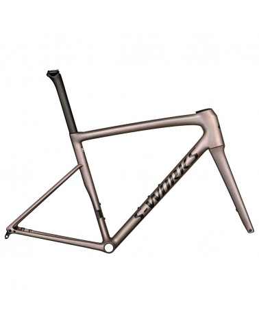 Cuadro Specialized S-Works Tarmac SL8 Gloss Viavi Red Gold Over Silver / Satin Metallic Obsidian