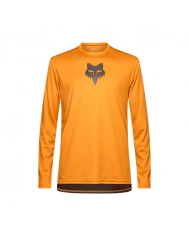 Camiseta Manga Larga Fox Ranger Head Marrón caramelo