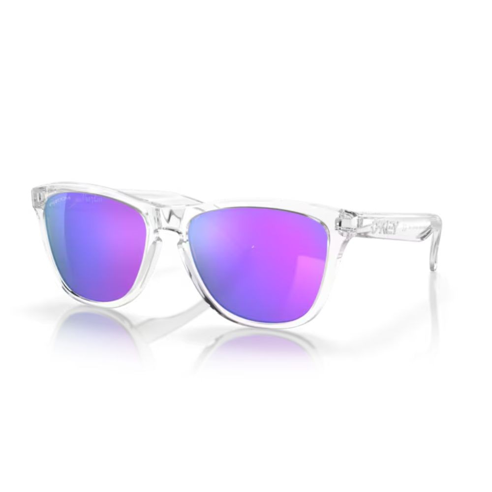 Gafas Oakley Frogskins Lentes prizm violet/Montura polished clear